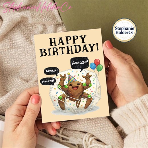 Rocky the Alien Birthday Card | Project Hail Mary Party Card | Sci Fi Book Lover - Etsy