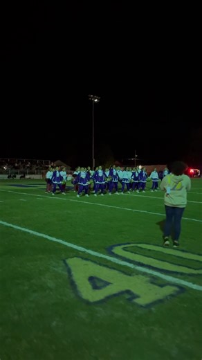 The night the lights went out in Hartford….🎶 The stadium lights at Dixie Howell Stadium went out unexpectedly for a few minutes during the game tonight. The fans rocked out to the bands while the cheerleaders from Slocomb High and Geneva County High met up at mid field and danced together! It was awesome! ❤️🤍💜💛 #genevacountyschools #AchievingExcellenceTogether | Geneva County Schools
