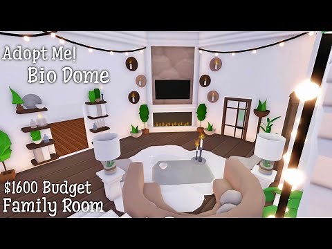 Adopt Me! Bio Dome House - Cozy Family Room - Tour and Speed Build