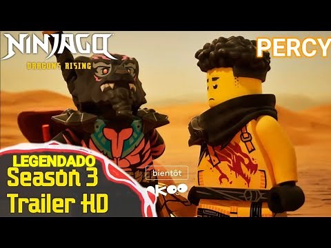 NOVO TRAILER! Ninjago Dragon rising season 3 (legendado)