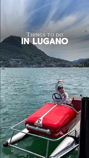 Top Things to Do in Lugano🇨🇭Vintage Pedalo | Switzerland Travel Guide #lugano #switzerland #ticino