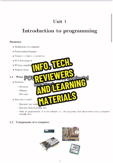 Essential Review Materials for BSIT Students