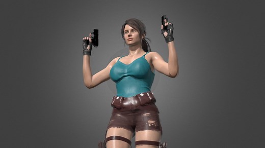 Lara Croft (Classic) - 3D model by patromes