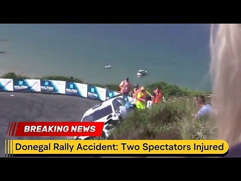 CALLUM DEVINE DONEGAL RALLY ACCIDENT | Two spectators INJURED & RUSHED TO HOSPITAL as event halted