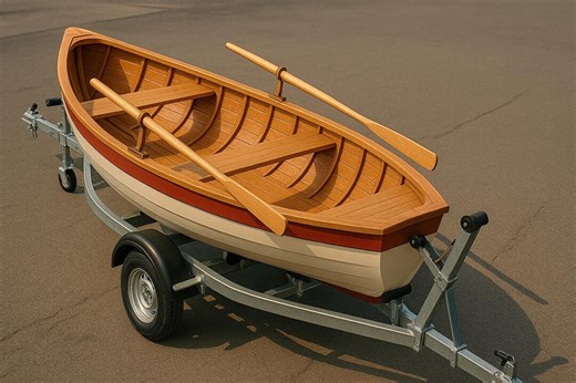 Retro Wooden Rowboat Plan: DIY Canoe Style Boat (printable PDF Blueprint - Etsy