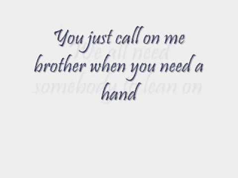 lean on me with lyrics