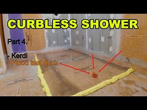 Applying kerdi to curbless shower