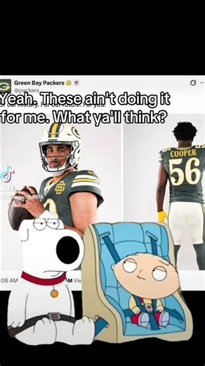 The Packers just unveiled a new alternate jersey and that's a no for me dog