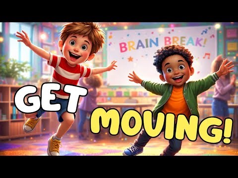 Get Moving! | Brain Break Music Video for Kids (K–2 Classroom)