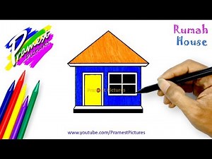 How To Draw a House - Coloring Pages For Kids