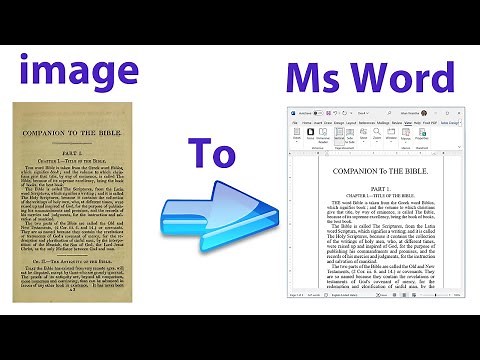 How to Convert Image to Word Document |How to extract text from an image