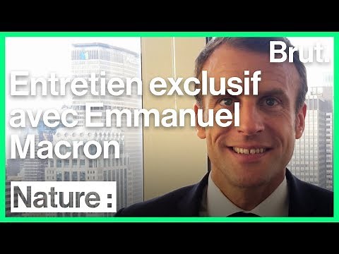 Interview Brut : Emmanuel Macron vante sa politique en matière d'écologie