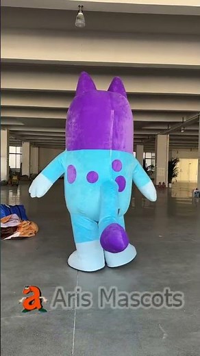 2m Adult Inflatable Bluey Costume Full Body Dog Blow Up Suit Entertainments Funny Halloween Dress