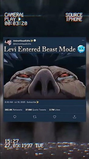 Levi enter in beast mode #eren #attackontitan