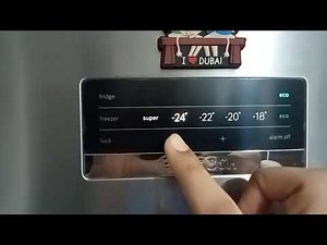 How to edit BOSCH refrigerator/fridge display or door setting.