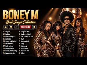 Boney M Greatest Hits Full Album - Boney M Best Old Songs Of All Time - Disco 70s & 80s Playlist #
