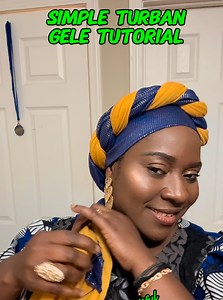 4K views · 63 reactions | Learn how to tie quick and easy Gele turban Headwrap tutorial for beginners  | African Beautiful Fashion and Lifestyle | Facebook