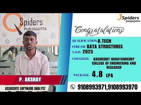 My Placement Journey at Jspiders | Hyderabad Punjagutta