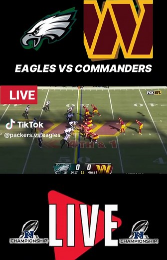 Philadelphia Eagles vs. Washington Commanders live stream online today Tonight, NFL CHAMPIONSHIP #NFL game today, Eagles Vs Commanders live stream. Commanders vs Eagles live stream. #Eagles game today live #Commanders game today #live. #EaglesVsCommanders Where to watch Philadelphia Eagles vs Washington Commanders.