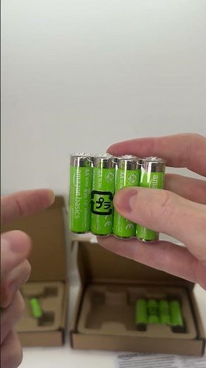 AAA vs AA Amazon Basics Rechargeable Batteires Unboxing Video