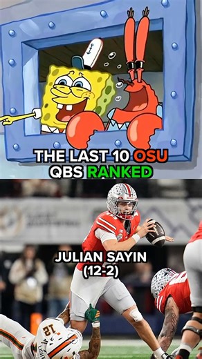 RANKING BUCKEYES QB'S #cfb #osu #collegefootball #shorts
