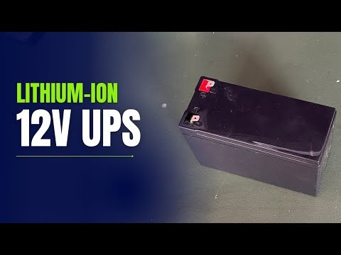 how i made a 12v ups with lithium-ion batteries