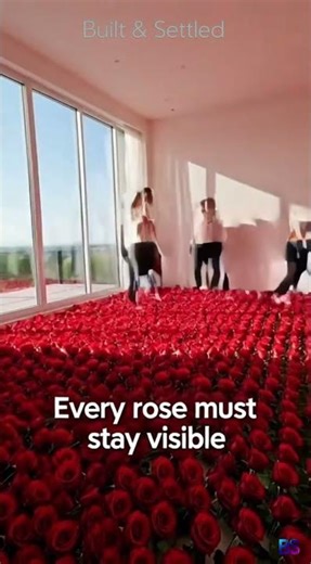 Texas: Roses Trapped Inside a Mirror Floor🌹 #EpoxyFloor #Satisfying