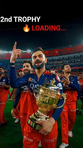 2nd Trophy Loading 💀🔥 | RCB ka time aa gaya 😤👑 #shots #cricket #viratkohli #rcb