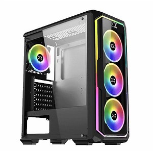 Xigmatek Leco Plus, a brand new concept with a non-stop super long RGB light strip surrounding the whole frontpanel, the new RGB light strip display will bring any PC build to next level with all the exciting display modes and features, also another brilliant idea is interchangeable meshed grill or tempered glass magnetic clip design front panels, user can choose either front panel to meet their person preference, another cool idea only available from Xigmatek. #gamingpc #xigmatekglobal | Xigmat