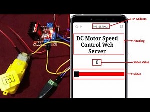 (Demo) ESP8266 NodeMCU Web Server Control DC Motor Speed using Arduino IDE