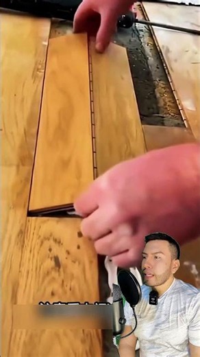 This is how you put the last pieces of wood on a floor without disassembling the rest
