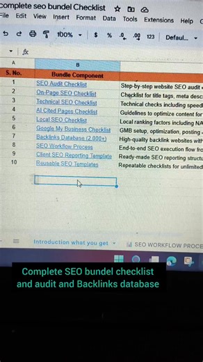 Still wasting hours creating SEO audits & checklists for every client? This Complete SEO Bundle is made for SEO experts, freelancers & agencies. ✔ SEO Audit Checklist ✔ On-Page & Technical SEO SOPs ✔ AI Cited Pages & Latest SEO Strategy ✔ Local SEO & Google My Business Checklist ✔ 2,000 High-Quality Backlink Database 💰 One-time price: ₹199 only ⚡ Instant download Click below & get instant access. | Digital Web Zones - Expert SEO, Web Design & Social Media Marketing