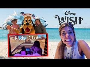 DISNEY WISH CRUISE - Kids Club, Room Tour & Arendelle Dinner