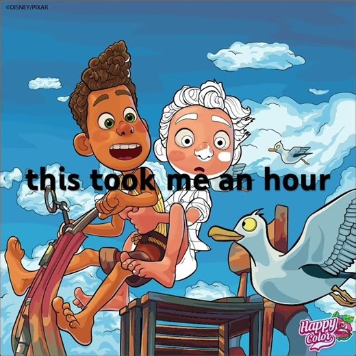 Luca Coloring Animated #shorts