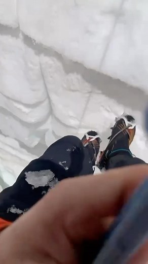 35 reactions | Crevasse Rescue ️❄️⛏️甆⛑️ Training just got real!...