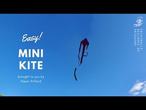 DIY PAPER KITE - How to make a simple kite that flies | Mini Kite