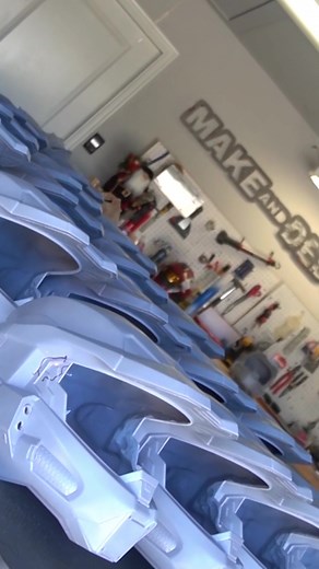 Making 20 Halo Infinite Master Chief Helmet! PART 1 #masterchief #haloinfinite #helmet