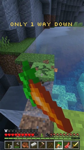 Minecraft I Found a Giant Tear Next to a Village