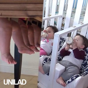 21M views · 130K reactions | Bringing up quintuplets requires some seriously ingenious life hacks! These parents are smashing it!  | UNILAD | Facebook