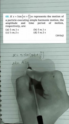 SHM NEET JEE PYQ SOLUTION | OSCILLATION CLASS 11