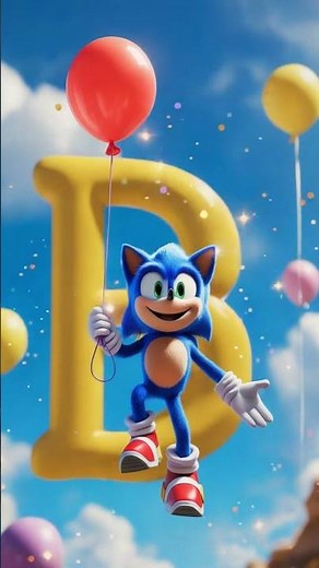 SONIC LEARN LETTERS (ABC) #learning #sonic #abcsong #preschoollearning #youtubekids #kidscartoon