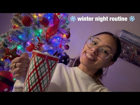 winter night routine ❄️