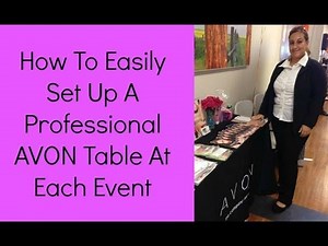 AVON Representative Shares How To Easily Set Up A Professional AVON Table Event