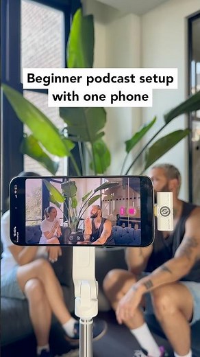 Beginner podcast setup with just one phone