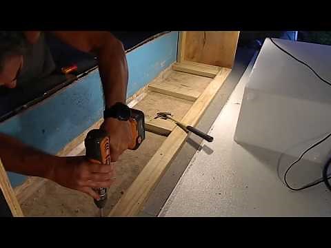 Food Truck Build Part 5 , Service Counter Rough Framing.