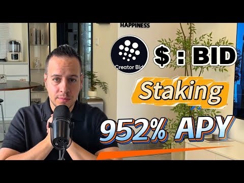 Stake $BID and Ride the Bull 🐂 — Earn Up to 950% APY with Creator Bid Yield Farming!