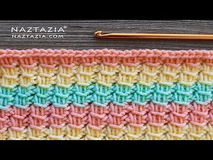 TUNISIAN CROCHET CROSS OVER STITCH - How to Crochet for a Scarf Shawl and Blanket by Naztazia