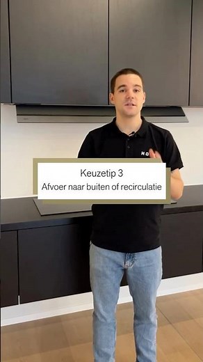 Afzuigkap vs kookplaat met afzuiging - keuzetip 3 - recirculatie of afvoer naar buiten