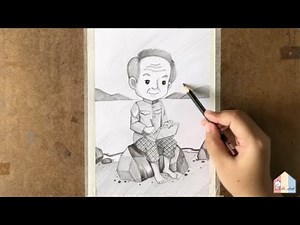 สอนวาดรูปสุนทรภู่ง่ายๆ | สอนวาดรูปวันสุนทรภู่ | พระอภัยมณี EP.287‪@little_school‬​