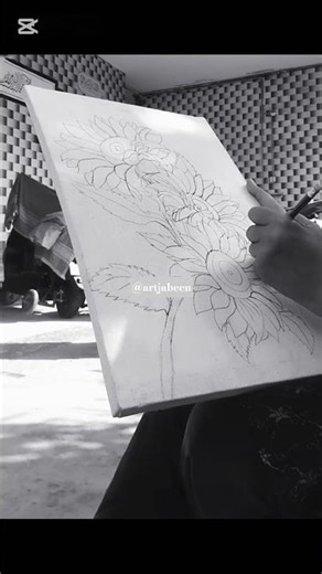 How to draw a sunflower| step by step drawing sketching for beginners #art #oilpainting #viralshort